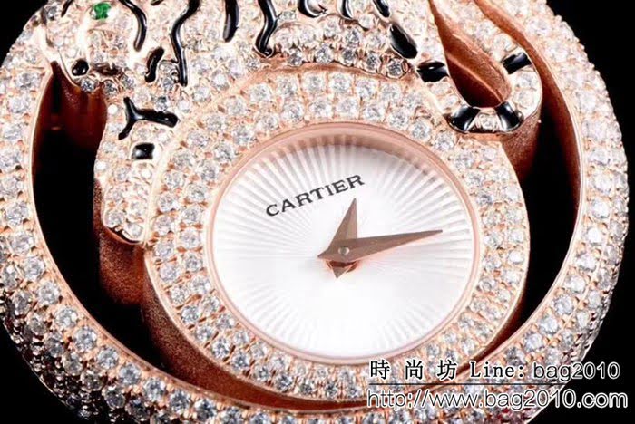 CARTIER卡地亞 獵豹系列 創意寶石腕表系列HPI01011 高端女士腕表  WSS3022